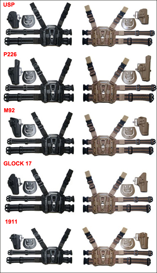 Drop Leg Serpa Tactical Platform + Holster for G17,USP,M92,P226